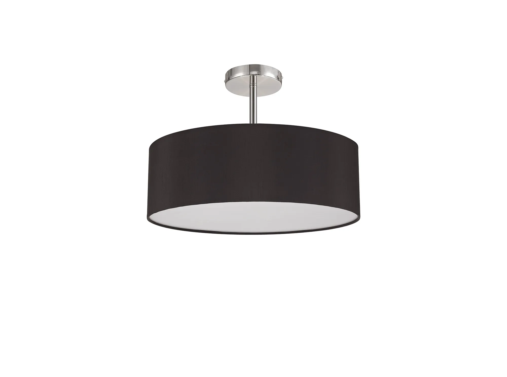 Baymont 45cm, Semi Flush 5 Light Polished Chrome, Black/White DK0737  Deco Baymont CH BL